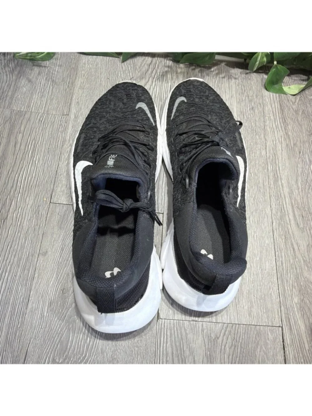 Nike Free RN 5.0 Next Nature Men's Sz 13 Black White Running Shoes READ